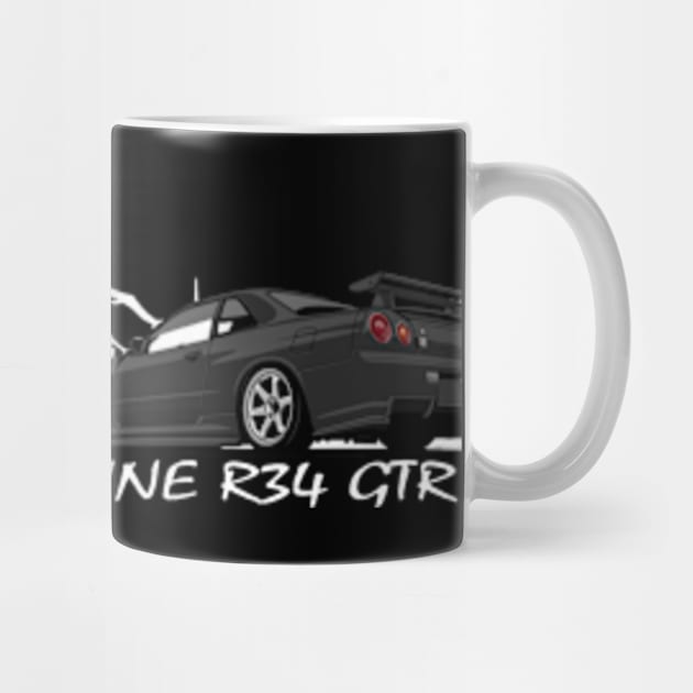 Nissan Skyline GTR R34, JDM Car by T-JD